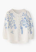 Cutwork-Bluse, Wei&szlig;, webstill