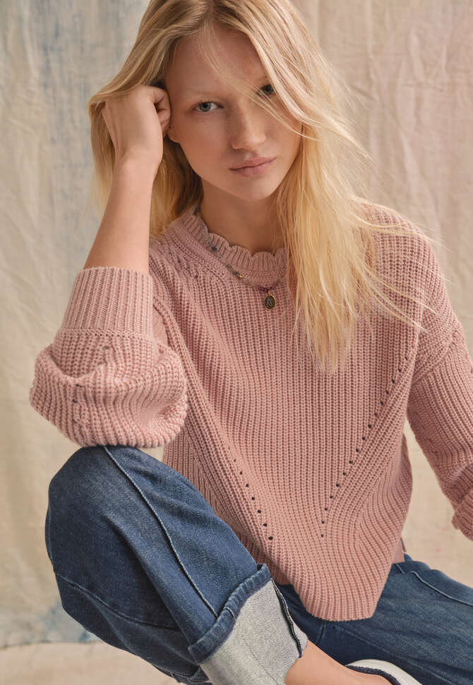 Rippstrickpullover, Zartes Tonerde-Ros&eacute;, completeTheLook