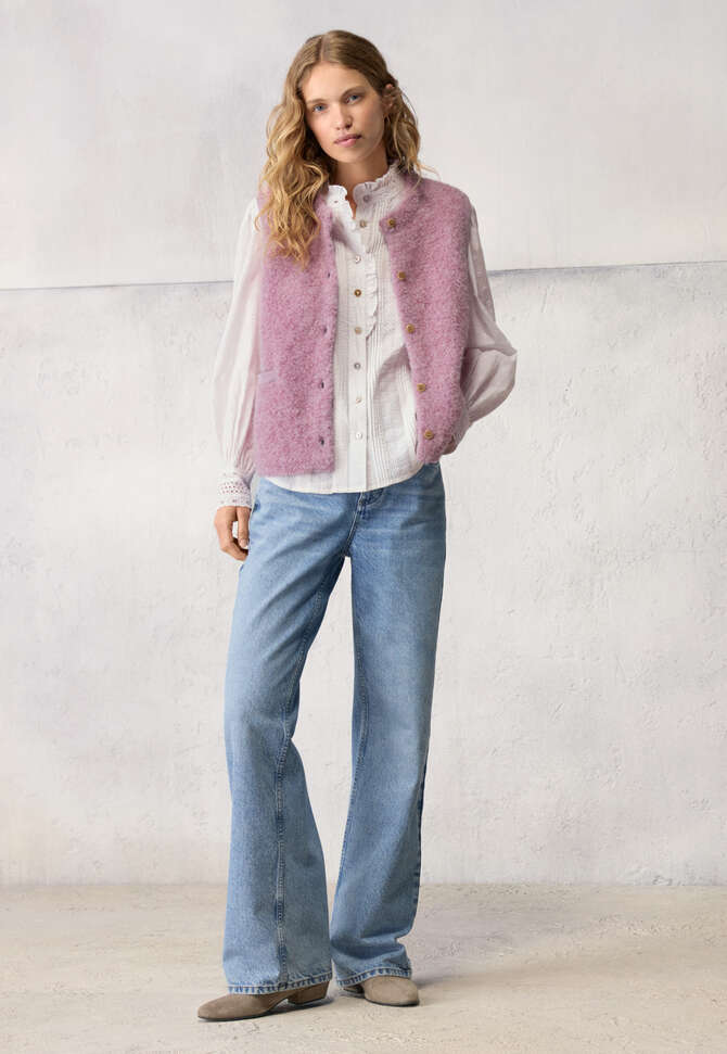 Strickweste, Rosa Lavendel, completeTheLook