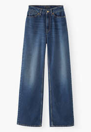 Boyfriend Jeans, Mittlere Waschung, webstill