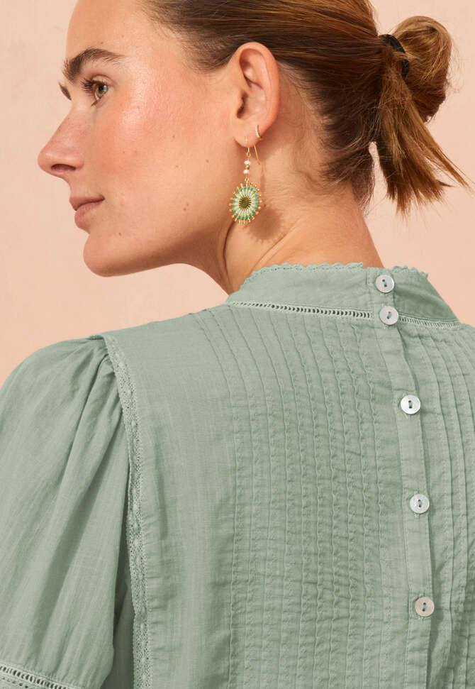 Ohrringe mit sonnenf&ouml;rmigem Anh&auml;nger, Jade, completeTheLook