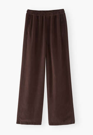 Lockere Hose, Espresso, webstill